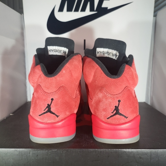 Size 8- Jordan 5 Retro Red Suede 136027 602 Clean Near Deadstock..Fits Men Size - Picture 5 of 16